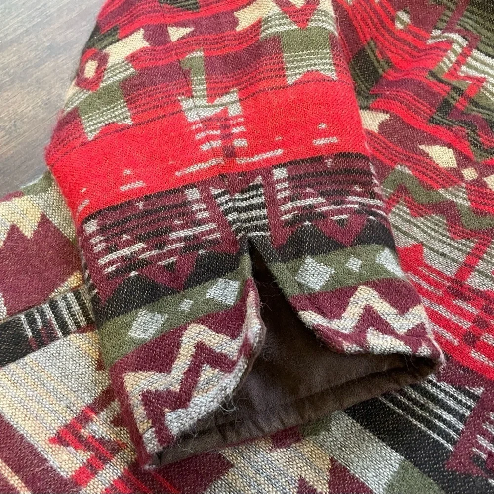 Coldwater Creek Womens Southwestern Aztec Wool Blend Jacket Size 16 - Picture 2 of 11